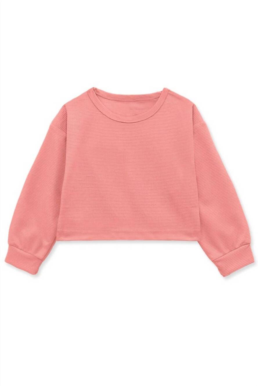 NEW CUTIE PATOOTIE kids perfect basic pullover top in blush pink